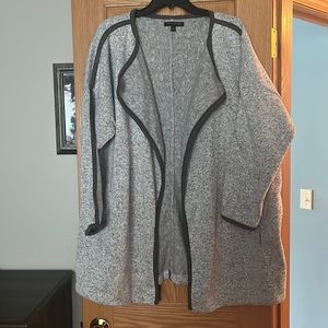 Banana Republic gray open front cardigan, size XL